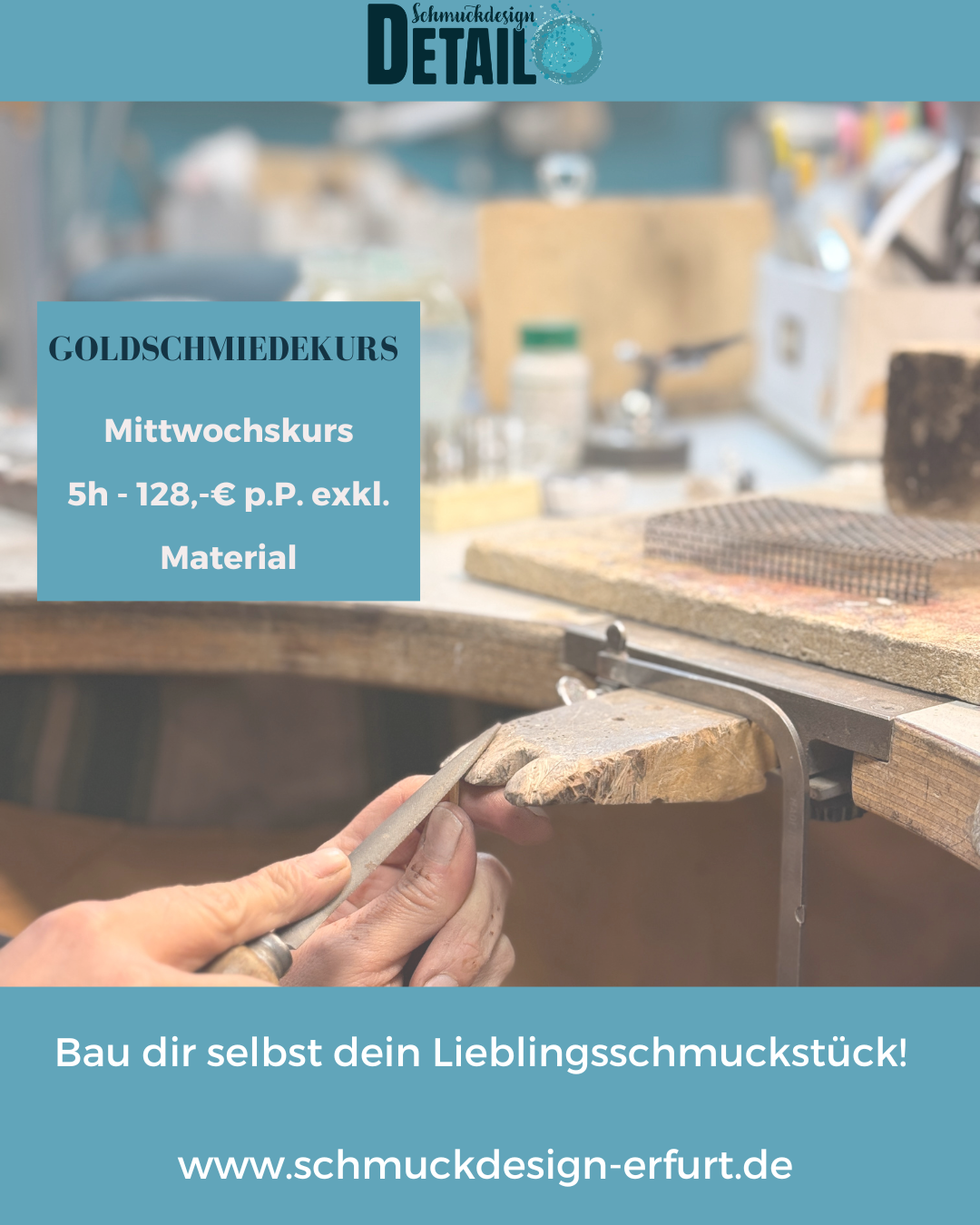 Goldschmiedekurse am Mittwoch (5 Stunden)