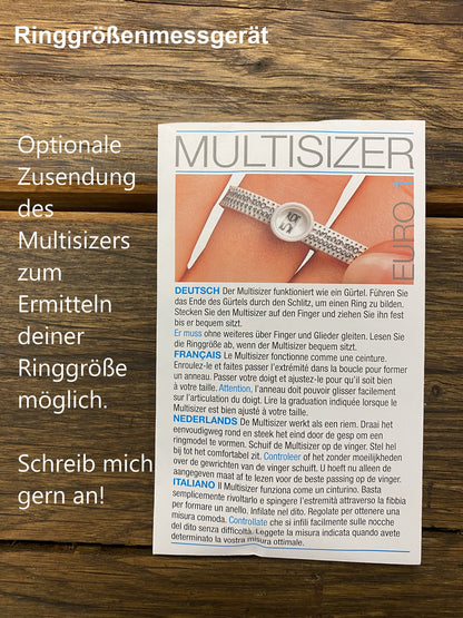Silberring mit Rubin in Größe 54